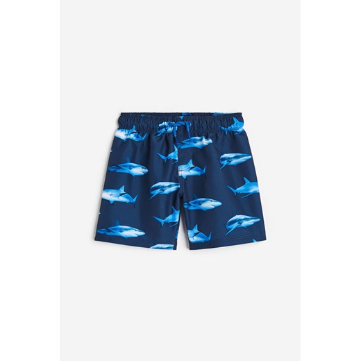 H & M - Wzorzyste szorty kąpielowe - Niebieski ze sklepu H&M w kategorii Kąpielówki chłopięce - zdjęcie 169617620
