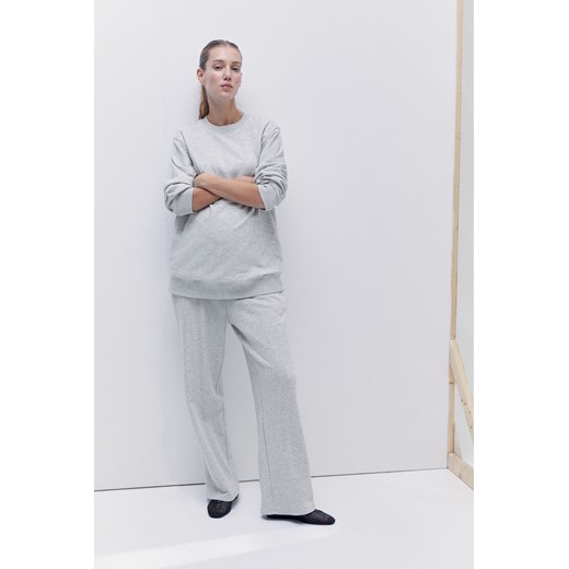 H & M - MAMA Joggersy Before & After - Szary ze sklepu H&M w kategorii Spodnie ciążowe - zdjęcie 169617873