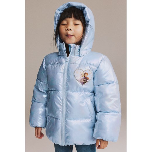 H & M - Nieprzemakalna kurtka puffer - Niebieski ze sklepu H&M w kategorii Kurtki dziewczęce - zdjęcie 169618221