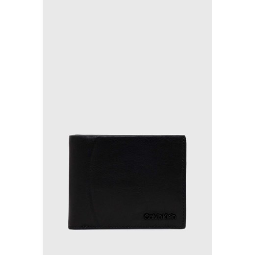 Calvin Klein portfel męski kolor czarny ze sklepu ANSWEAR.com w kategorii Portfele męskie - zdjęcie 169619831
