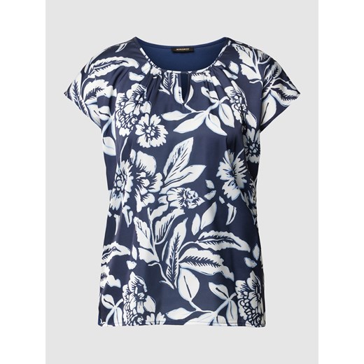 T-shirt z mieszanki wiskozy i elastanu z kwiatowym wzorem More & More 36 Peek&Cloppenburg 