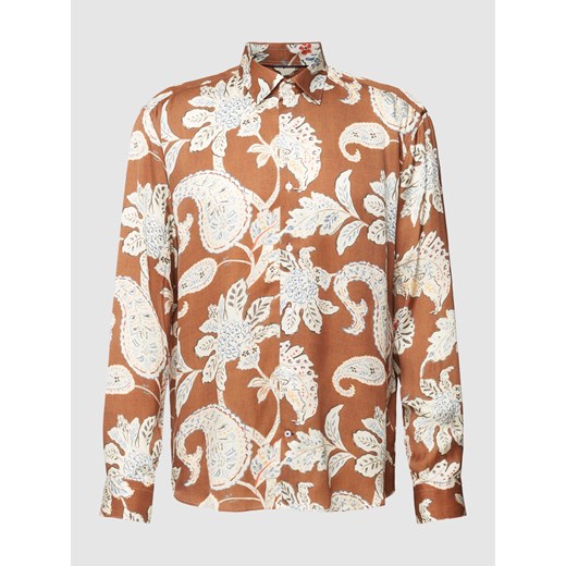 Koszula biznesowa o luźnym kroju ze wzorem na całej powierzchni model ‘Matty’ ze sklepu Peek&Cloppenburg  w kategorii Koszule męskie - zdjęcie 169620542
