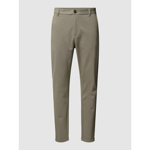 Spodnie materiałowe z dodatkiem wiskozy ze sklepu Peek&Cloppenburg  w kategorii Spodnie męskie - zdjęcie 169620550