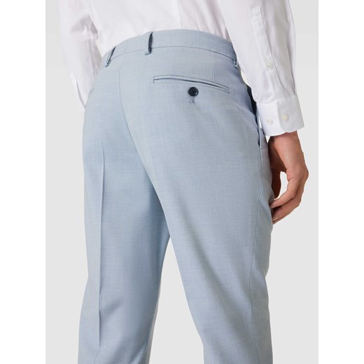 Spodnie materiałowe o kroju regular fit z fakturowanym wzorem model ‘Ryan’ Pierre Cardin 26 Peek&Cloppenburg 