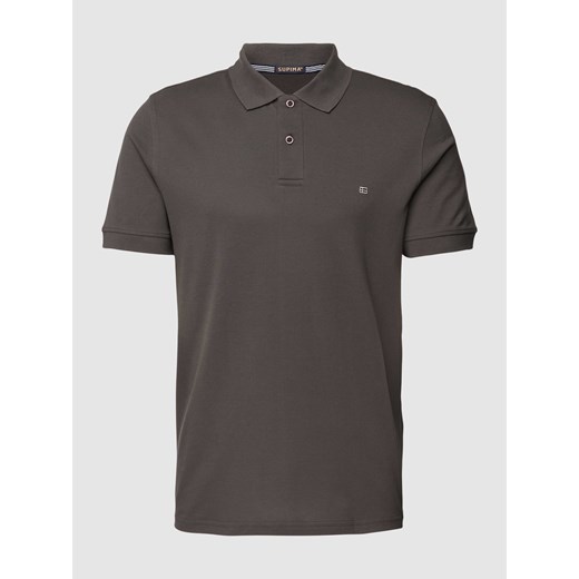 Koszulka polo o kroju slim fit w jednolitym kolorze ze sklepu Peek&Cloppenburg  w kategorii T-shirty męskie - zdjęcie 169620724