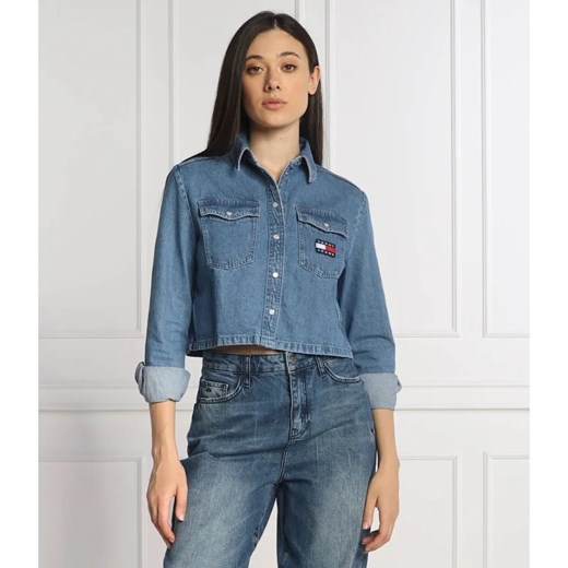 Tommy Jeans Koszula | Cropped Fit | denim Tommy Jeans XS Gomez Fashion Store promocja