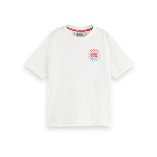 T-shirt chłopięce biały SCOTCH&SODA bawełniany 