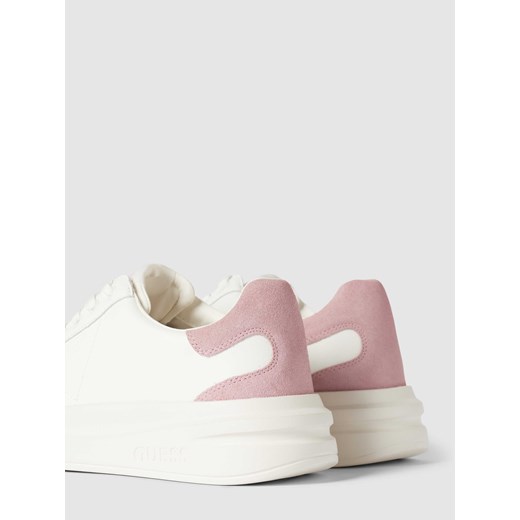 Sneakersy z obszyciem w kontrastowym kolorze model ‘ELBINA’ Guess 37 Peek&Cloppenburg 