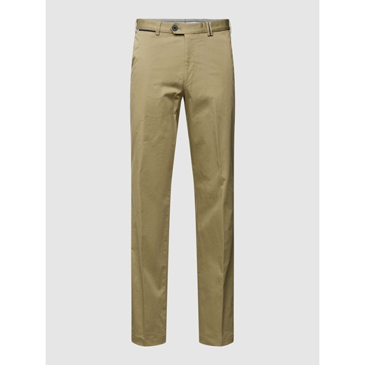 Spodnie o kroju slim fit w kant model ‘PEAKER’ ze sklepu Peek&Cloppenburg  w kategorii Spodnie męskie - zdjęcie 169631754