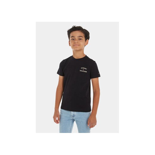 Tommy Hilfiger T-Shirt Th Logo KB0KB08807 Granatowy Regular Fit ze sklepu MODIVO w kategorii T-shirty chłopięce - zdjęcie 169634771