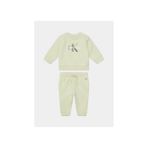 Calvin Klein Jeans Dres IN0IN00017 Żółty Regular Fit ze sklepu MODIVO w kategorii Dresy dla niemowlaka - zdjęcie 169635604