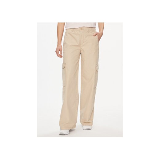 Levi's® Spodnie materiałowe A6077-0009 Beżowy Baggy Fit ze sklepu MODIVO w kategorii Spodnie damskie - zdjęcie 169635720