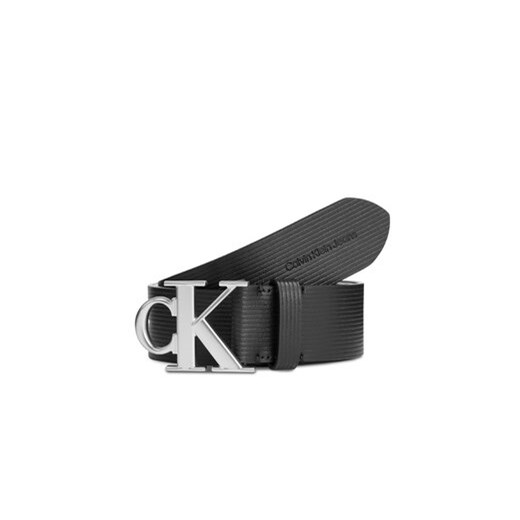 Calvin Klein Jeans Pasek Męski Round Mono Plaque Lthr Belt 40Mm K50K511168 Czarny ze sklepu MODIVO w kategorii Paski męskie - zdjęcie 169635862