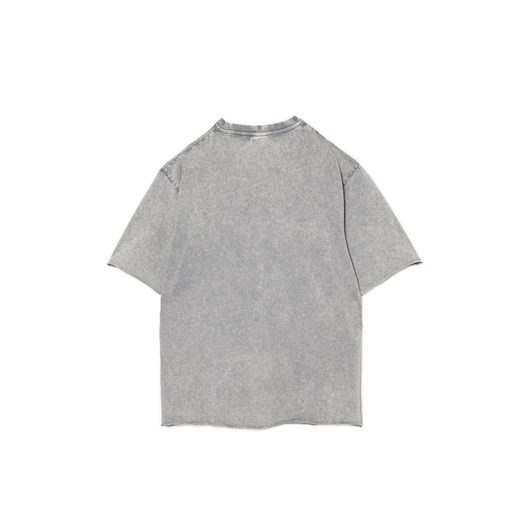 Cropp - Szara koszulka acid wash - jasny szary Cropp XL Cropp