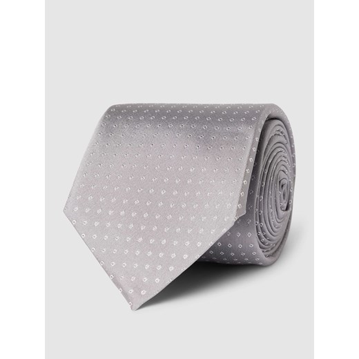 Krawat z mieszanki jedwabiu ze wzorem na całej powierzchni ze sklepu Peek&Cloppenburg  w kategorii Krawaty - zdjęcie 169638460