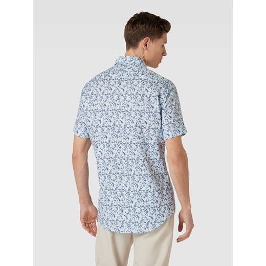 Koszula męska Tommy Hilfiger w abstrakcyjnym wzorze z krótkimi rękawami z bawełny casual 