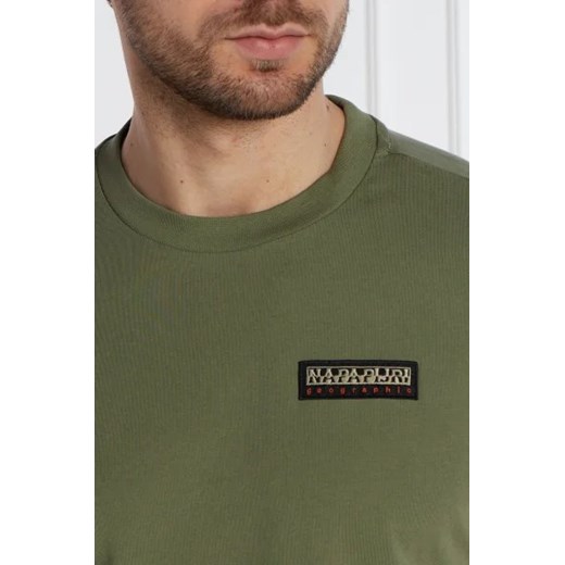 T-shirt męski Napapijri zielony 