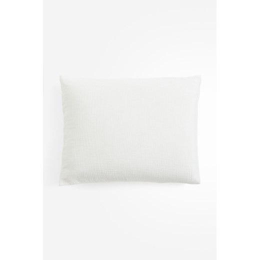 H & M - Bawełniana poszewka na poduszkę - Biały ze sklepu H&M w kategorii Poduszki dekoracyjne - zdjęcie 169648010