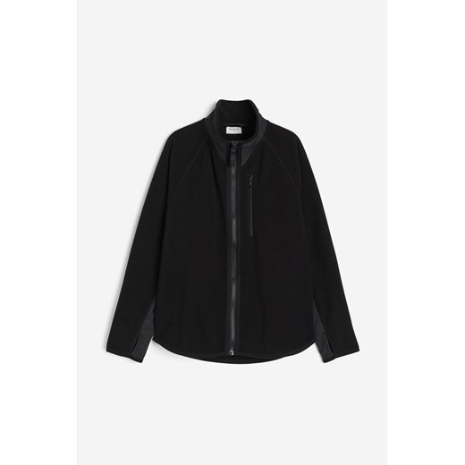 H & M - Polarowa bluza sportowa - Czarny ze sklepu H&M w kategorii Bluzy damskie - zdjęcie 169648030