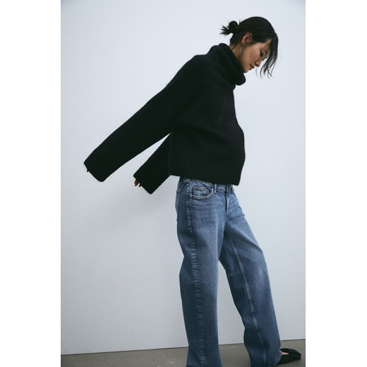 H & M - MAMA Before & After Wide Low Jeans - Niebieski ze sklepu H&M w kategorii Spodnie ciążowe - zdjęcie 169648620