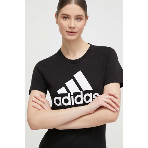 adidas T-shirt bawełniany GL0722 kolor czarny S ANSWEAR.com