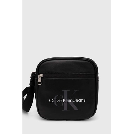 Calvin Klein Jeans saszetka kolor czarny ze sklepu ANSWEAR.com w kategorii Torby męskie - zdjęcie 169650501
