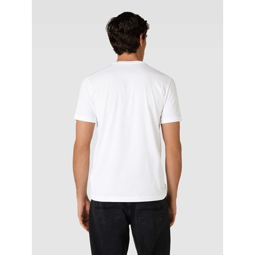T-shirt męski Christian Berg biały z napisami z krótkimi rękawami 