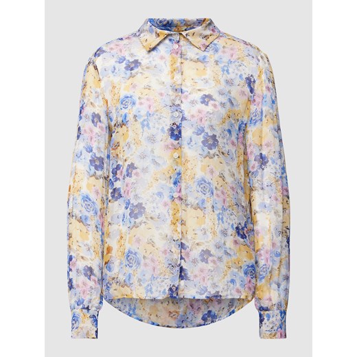 Bluzka z kwiatowym nadrukiem na całej powierzchni ze sklepu Peek&Cloppenburg  w kategorii Koszule damskie - zdjęcie 169651721