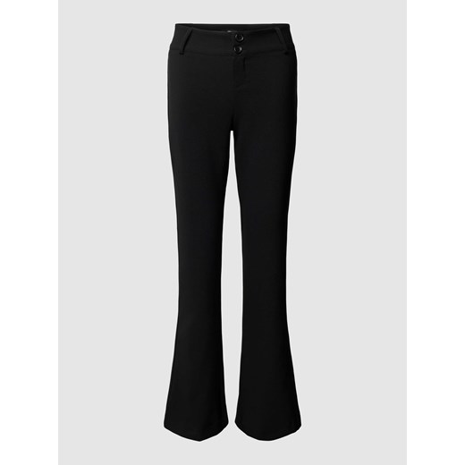 Spodnie o rozkloszowanym kroju w jednolitym kolorze ze sklepu Peek&Cloppenburg  w kategorii Spodnie damskie - zdjęcie 169651740