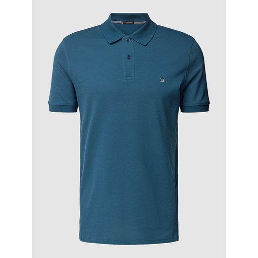 Koszulka polo o kroju slim fit w jednolitym kolorze ze sklepu Peek&Cloppenburg  w kategorii T-shirty męskie - zdjęcie 169652501