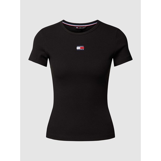 T-shirt o kroju slim fit z efektem prążkowania Tommy Jeans XS Peek&Cloppenburg 