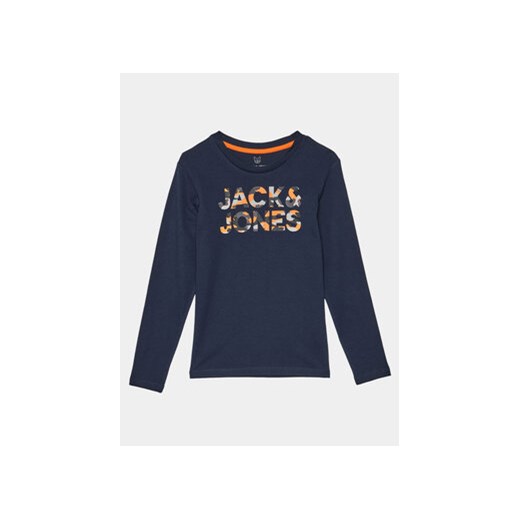 Jack&Jones Junior Bluzka 12245920 Granatowy Loose Fit Jack&jones Junior 140 MODIVO