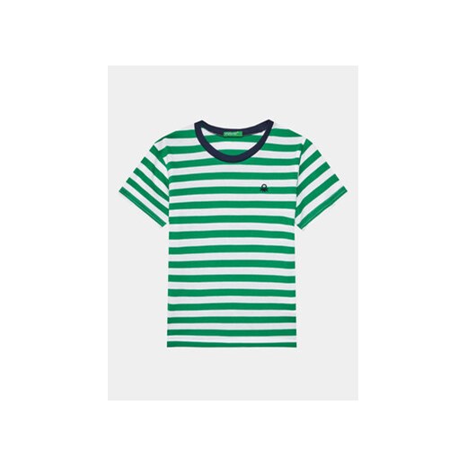 United Colors Of Benetton T-Shirt 3EJGG10CZ Zielony Regular Fit ze sklepu MODIVO w kategorii T-shirty chłopięce - zdjęcie 169655130