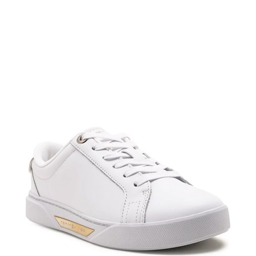 Buty sportowe damskie Tommy Hilfiger sneakersy białe płaskie wiązane 