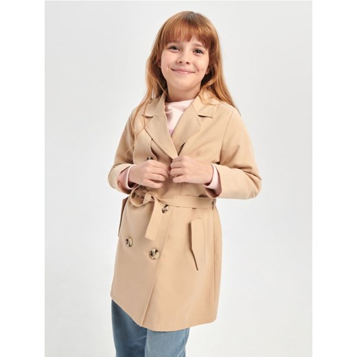Sinsay - Płaszcz - beżowy ze sklepu Sinsay w kategorii Płaszcze dziewczęce - zdjęcie 169660550