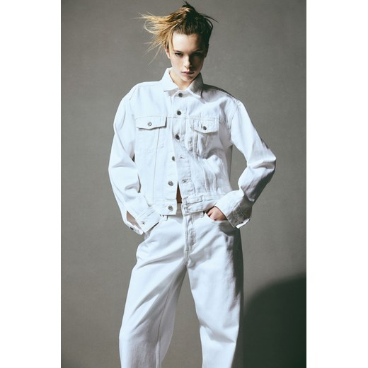 H & M - Baggy Wide Low Jeans - Biały ze sklepu H&M w kategorii Jeansy damskie - zdjęcie 169674870