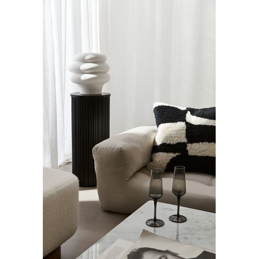 H & M - Puszysta wełniana poszewka na poduszkę - Czarny ze sklepu H&M w kategorii Poszewki na poduszki - zdjęcie 169674970