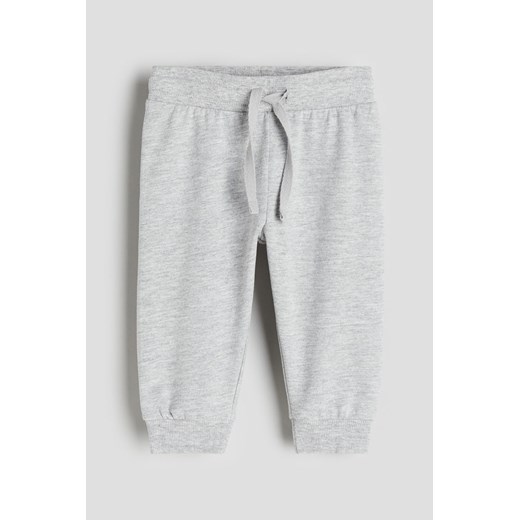 H & M - Bawełniane spodnie - Szary ze sklepu H&M w kategorii Spodnie i półśpiochy - zdjęcie 169675092