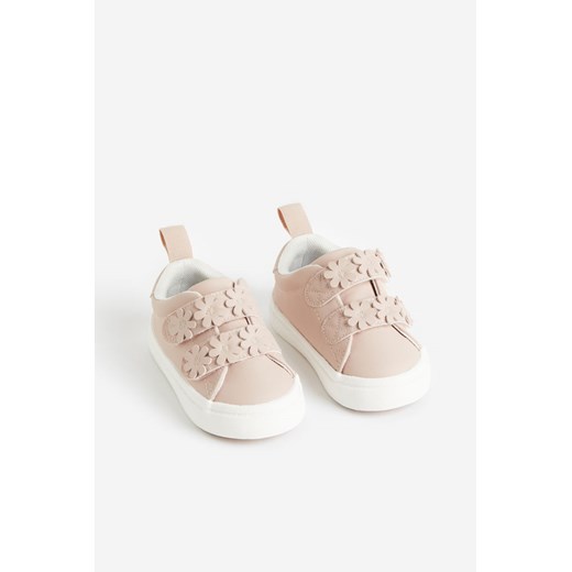 Beżowe buciki niemowlęce H & M zamszowe 