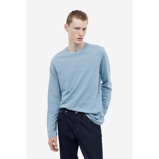 H & M - Dżersejowy top Regular Fit - Niebieski ze sklepu H&M w kategorii T-shirty męskie - zdjęcie 169675314