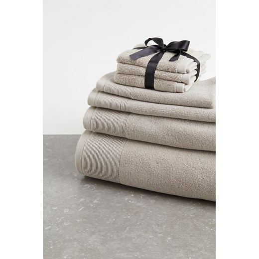H & M - Ręcznik z bawełnianej frotté - Brązowy ze sklepu H&M w kategorii Ręczniki - zdjęcie 169675692