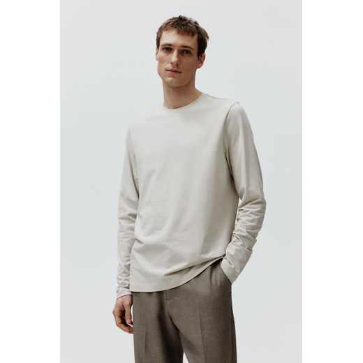 H & M - Dżersejowy top Slim Fit - Brązowy ze sklepu H&M w kategorii T-shirty męskie - zdjęcie 169675712