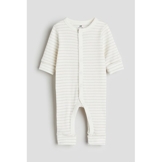 H & M - Kombinezon z regulacją rozmiaru - Beżowy H & M 62 (2-4M) H&M