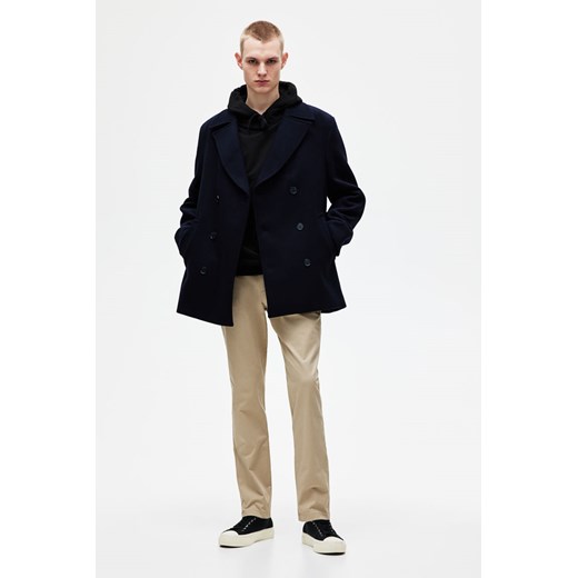 H & M - Bawełniane spodnie chinos Slim Fit - Beżowy ze sklepu H&M w kategorii Spodnie męskie - zdjęcie 169675782