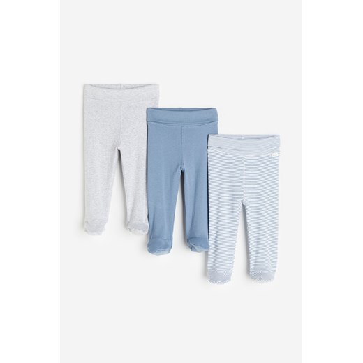 H & M - Spodnie 3-pak - Niebieski ze sklepu H&M w kategorii Spodnie i półśpiochy - zdjęcie 169676032