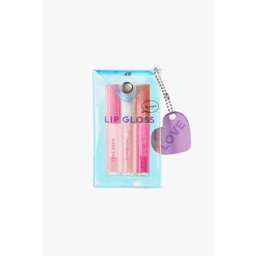 H & M - Miniaturowy błyszczyk 3-pak - Różowy ze sklepu H&M w kategorii Błyszczyki do ust - zdjęcie 169676090