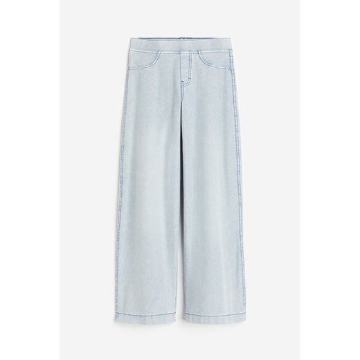 H & M - Szerokie spodnie - Niebieski ze sklepu H&M w kategorii Spodnie dziewczęce - zdjęcie 169676170