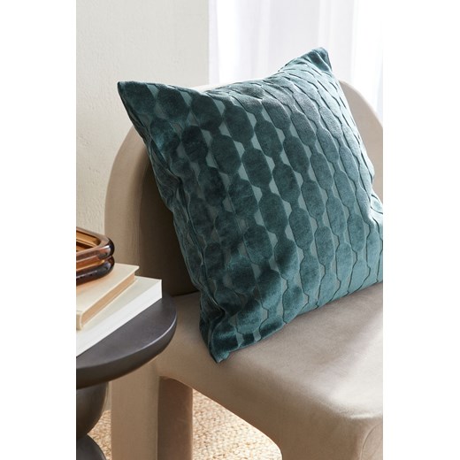 H & M - Wzorzysta poszewka na poduszkę - Zielony ze sklepu H&M w kategorii Poszewki na poduszki - zdjęcie 169676270