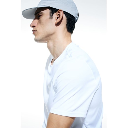 H & M - Top sportowy DryMove - Biały ze sklepu H&M w kategorii T-shirty męskie - zdjęcie 169676313