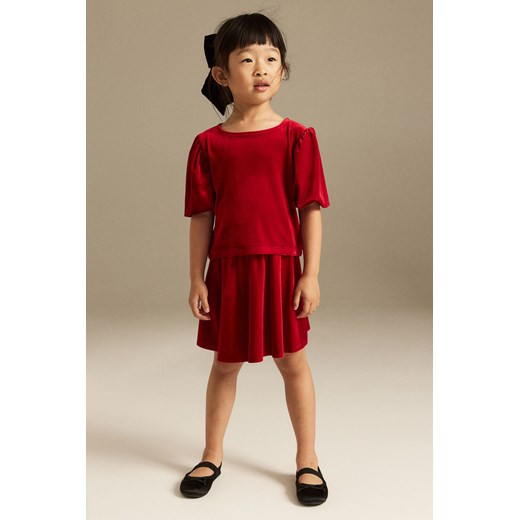 H & M - Komplet 2-częściowy - Czerwony ze sklepu H&M w kategorii Komplety dziewczęce - zdjęcie 169676470